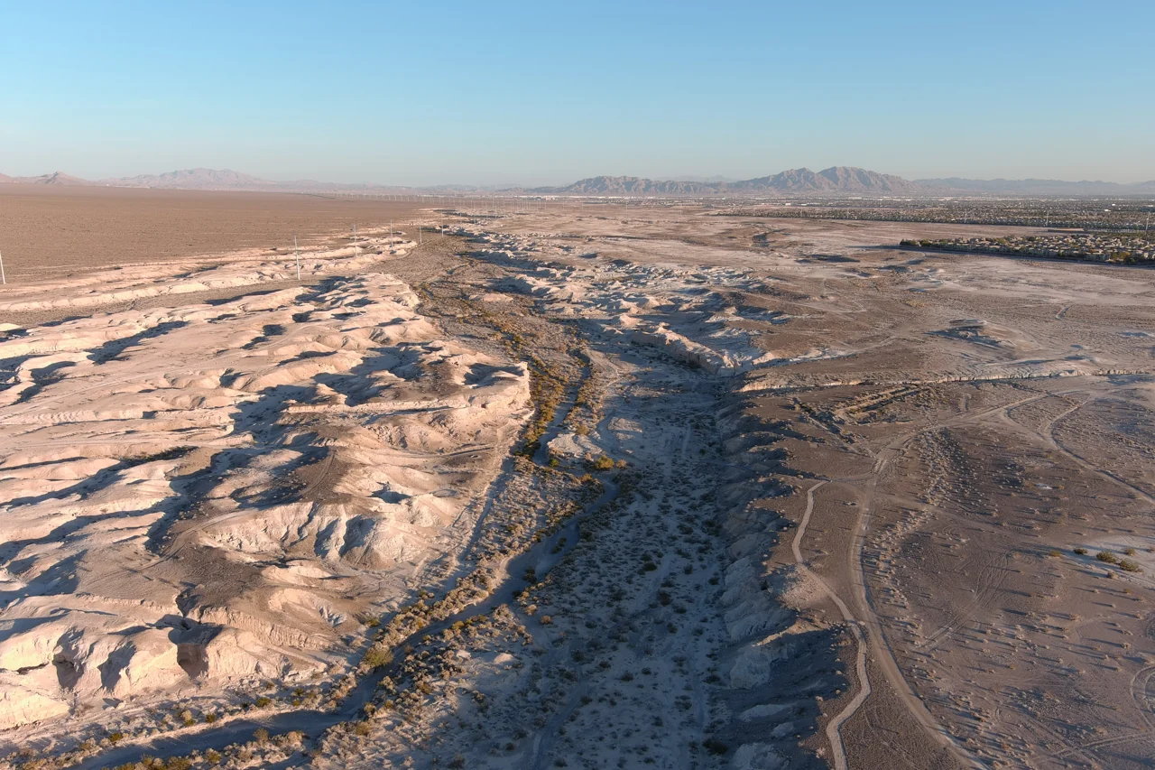 Desert washes at Ice Age Fossils State Park